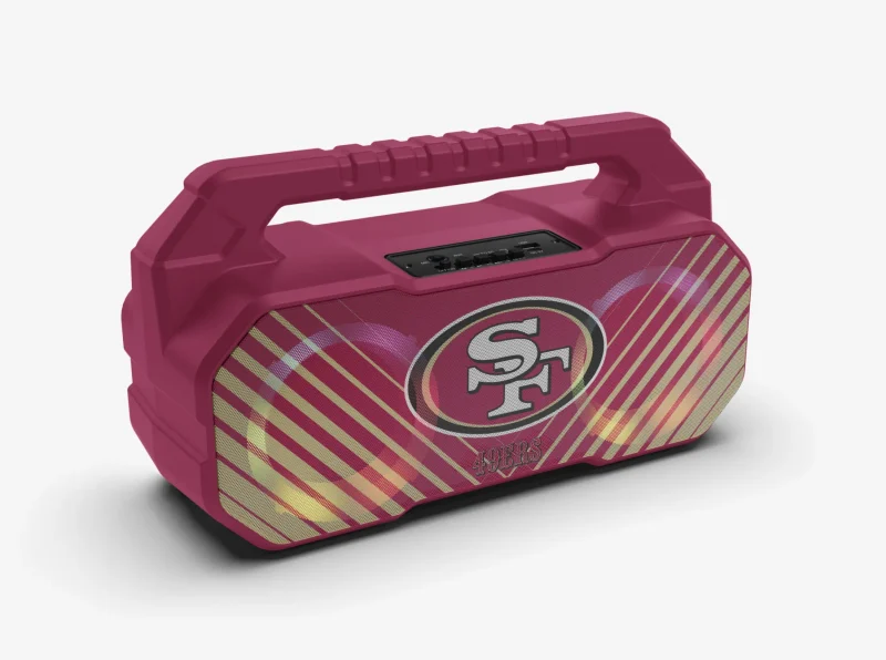 49ers shockbox bluetooth boombox w fm radio