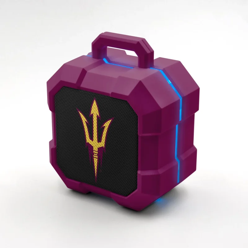 arizona state sun devils led bluetooth speaker