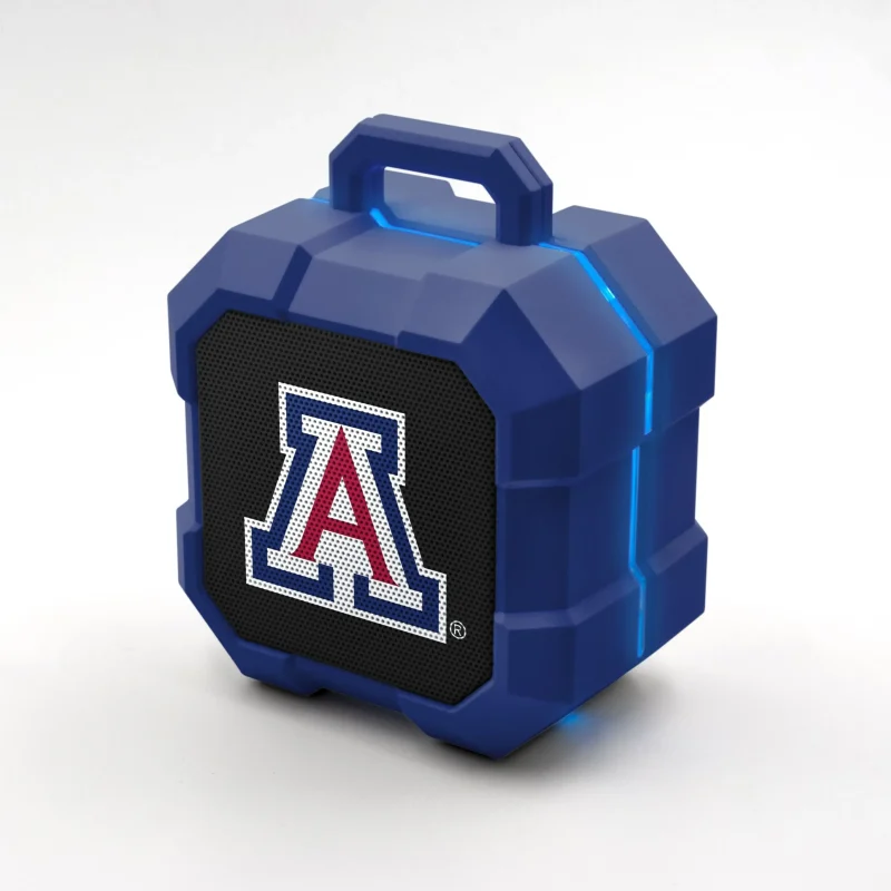 arizona wildcats led bluetooth speaker shockbox edition