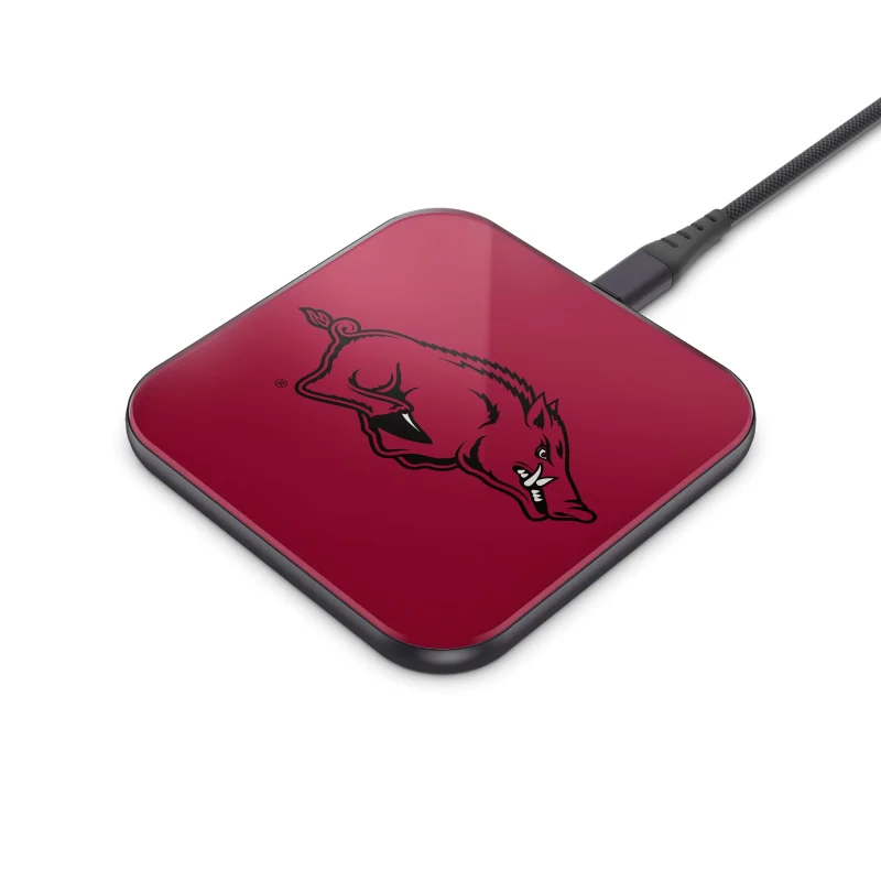 arkansas razorbacks wireless charger pad 1