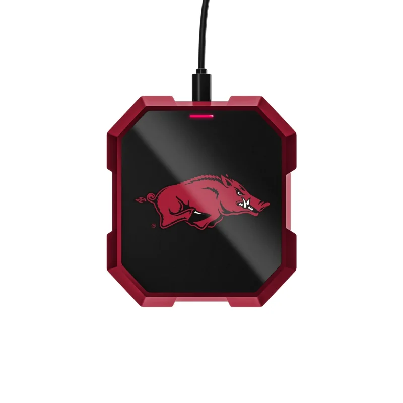 arkansas razorbacks wireless charger pad