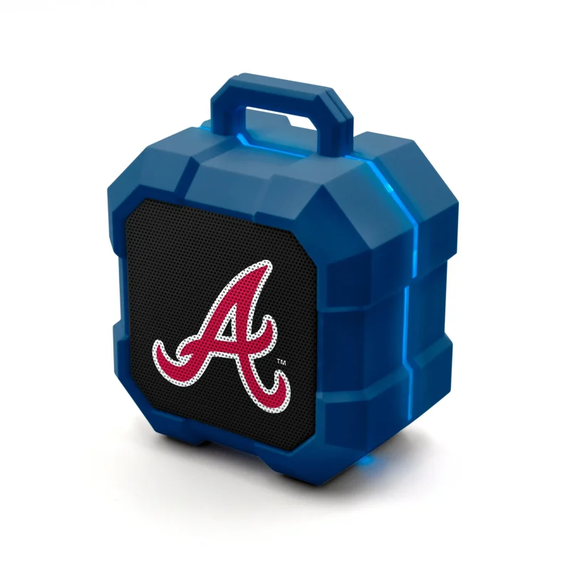 atlanta braves mlb bluetooth led speaker