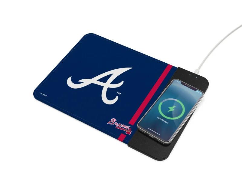 atlanta braves wireless charging mouse pad mlb scaled