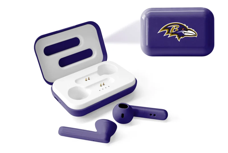 baltimore ravens true wireless earbuds nfl bluetooth v4 scaled