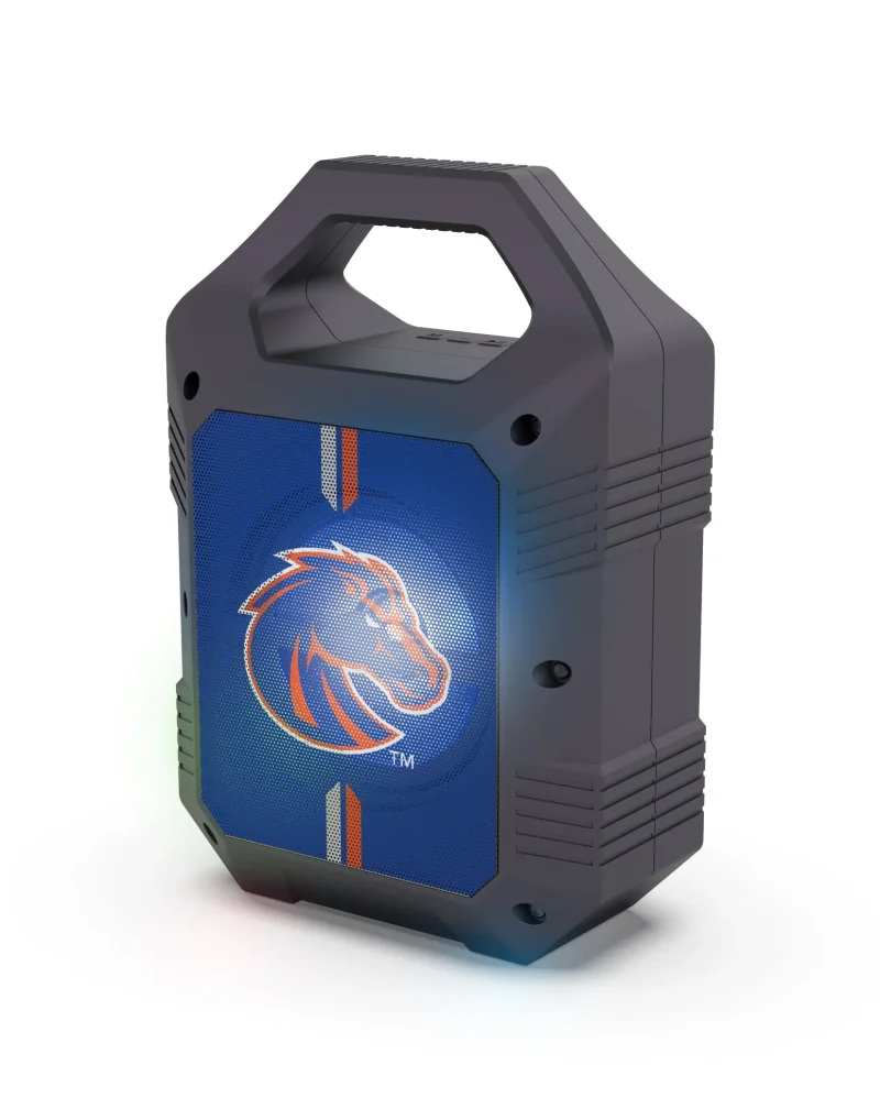 boise state broncos xl bluetooth speaker with led lights