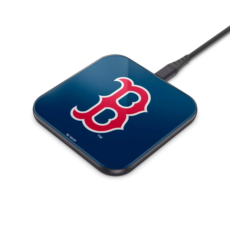 boston red sox wireless charging pad mlb official