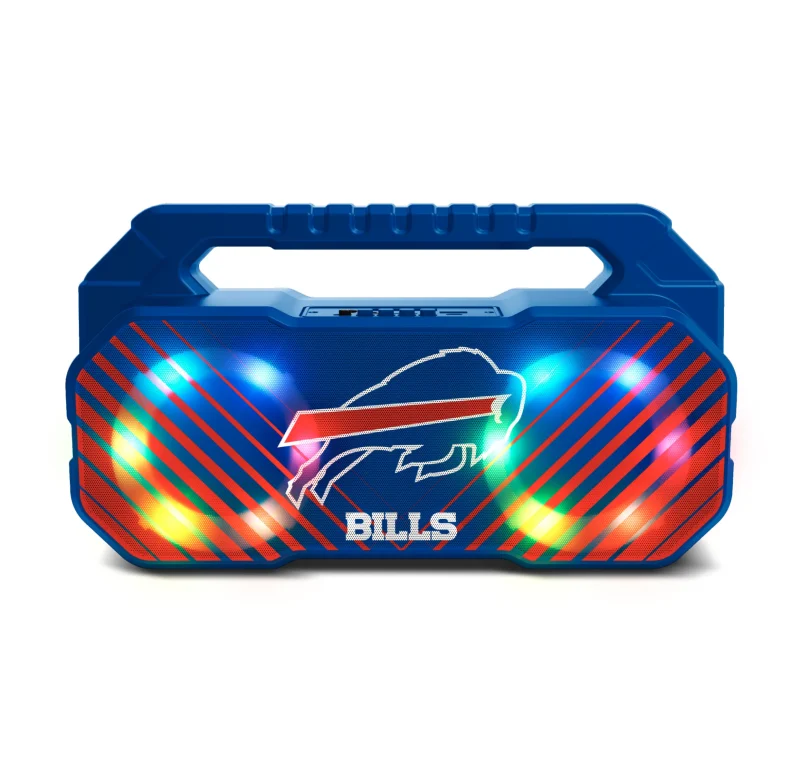 buffalo bills bluetooth boombox speaker with fm radio