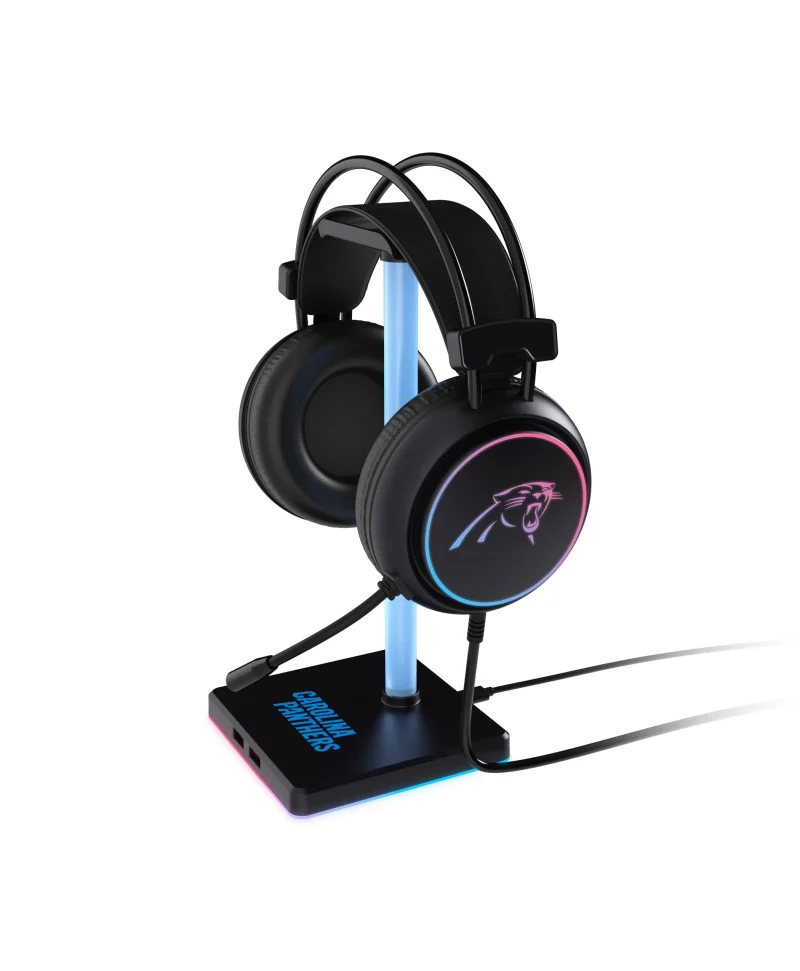 carolina panthers led gaming headset stand