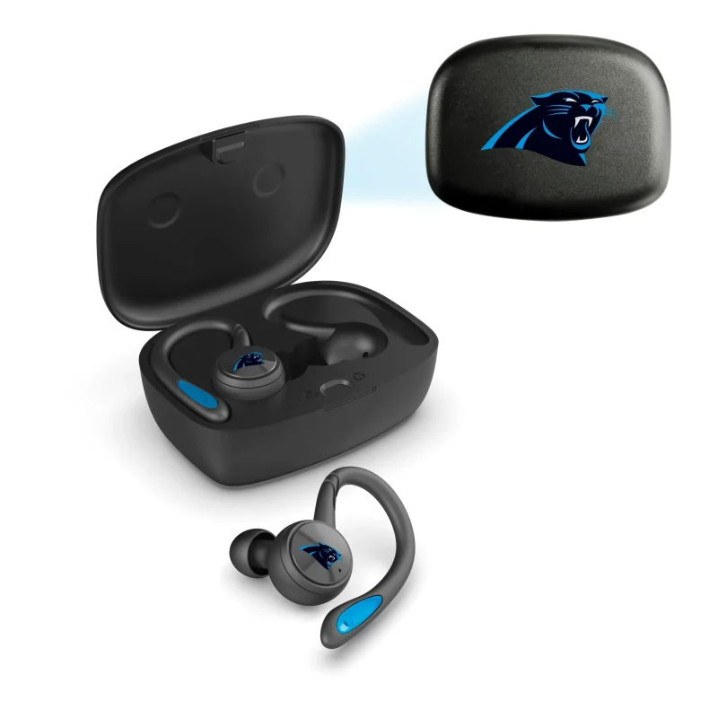 carolina panthers true wireless bluetooth earbuds