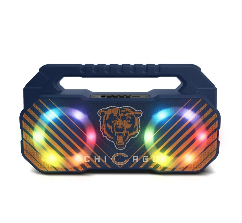 chicago bears boombox bluetooth speaker with fm radio