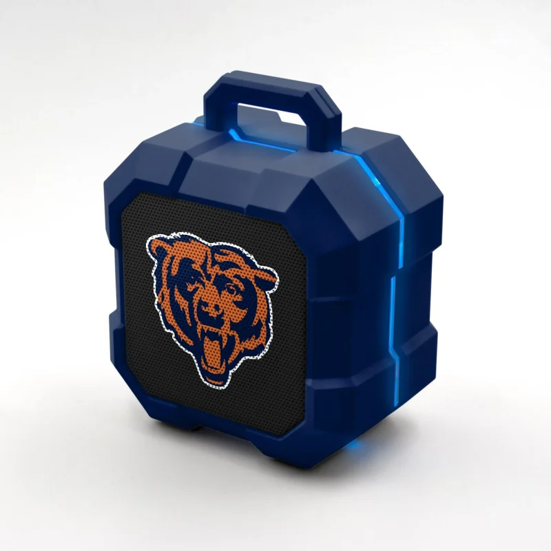 chicago bears nfl led bluetooth speaker