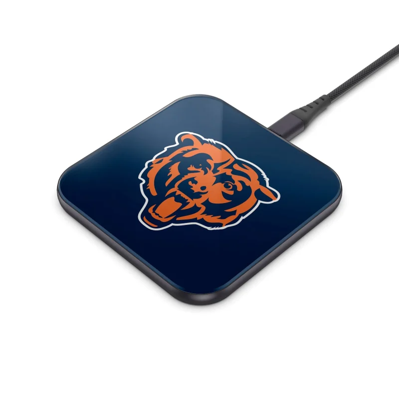 chicago bears nfl wireless charger pad