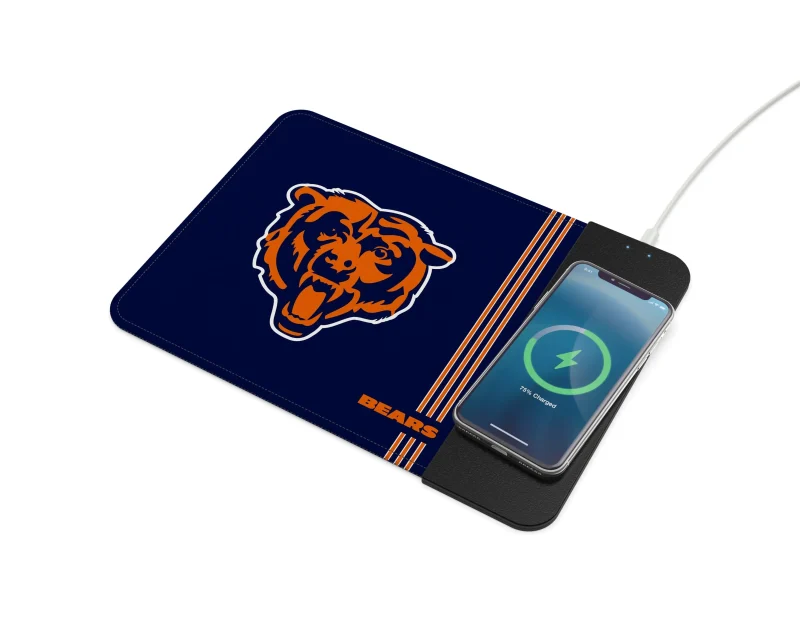 chicago bears nfl wireless charging mousepad scaled