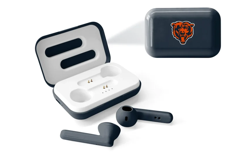 chicago bears true wireless bluetooth earbuds nfl edition scaled