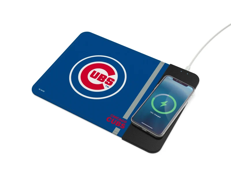 chicago cubs mlb wireless mousepad for charging scaled