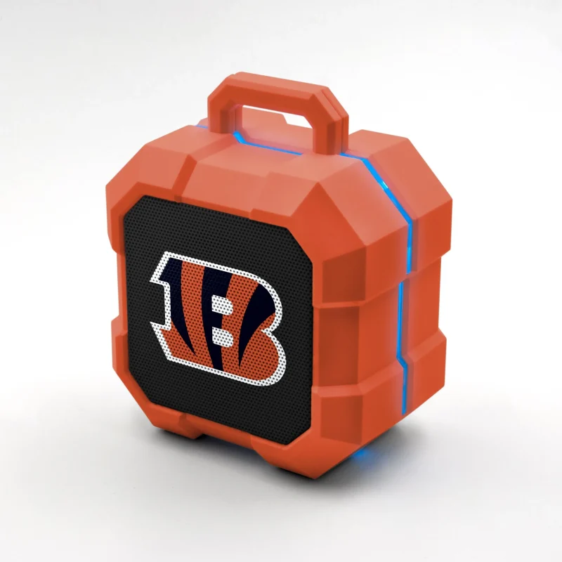 cincinnati bengals shockbox led bluetooth speaker