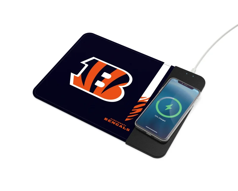 cincinnati bengals wireless charging mousepad nfl edition scaled