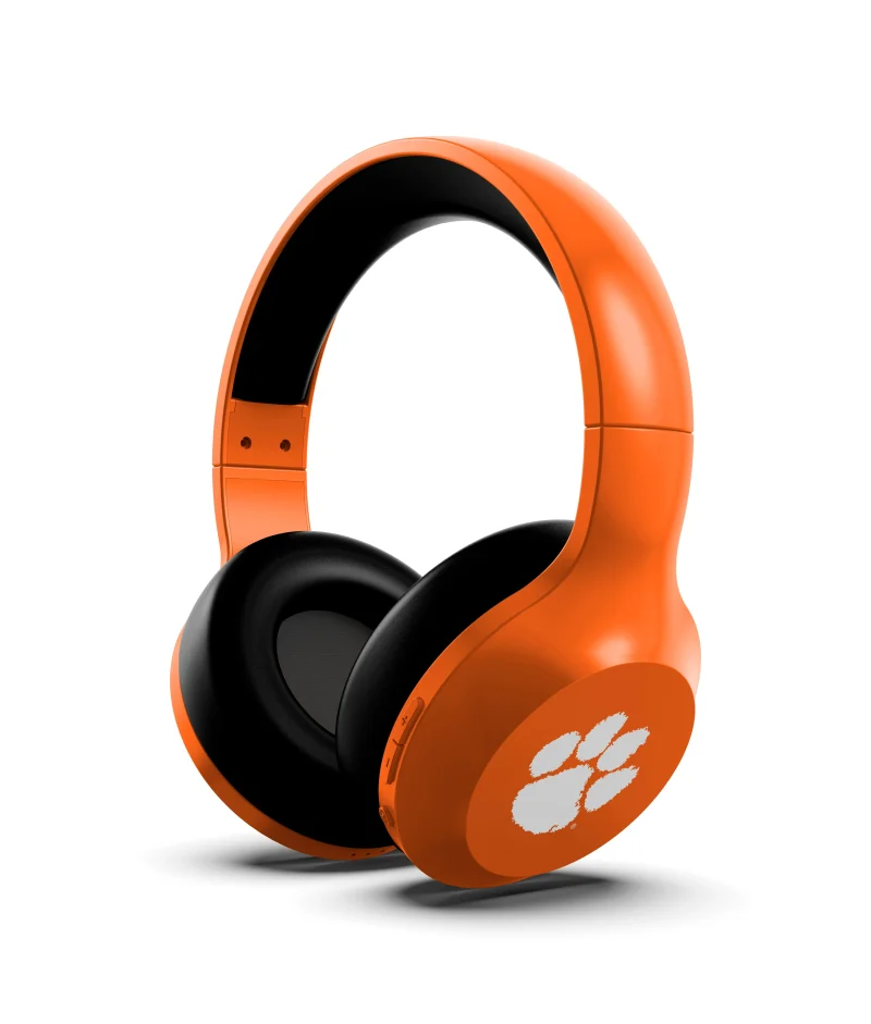 clemson tigers bluetooth headphones scaled