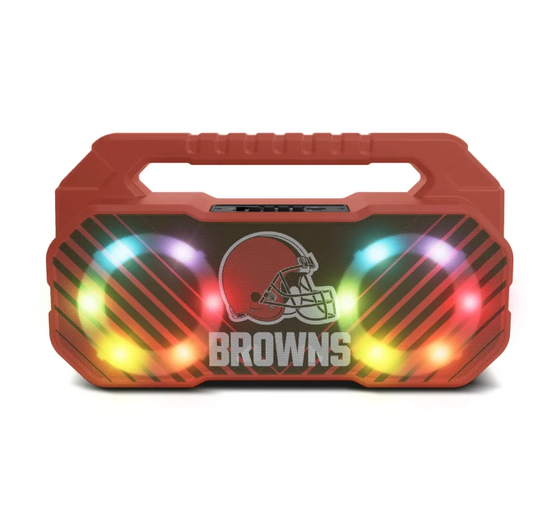 cleveland browns bluetooth boombox w fm radio