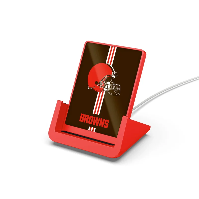 cleveland browns nfl wireless charger stand