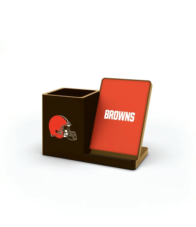 cleveland browns wireless charger pen cup scaled