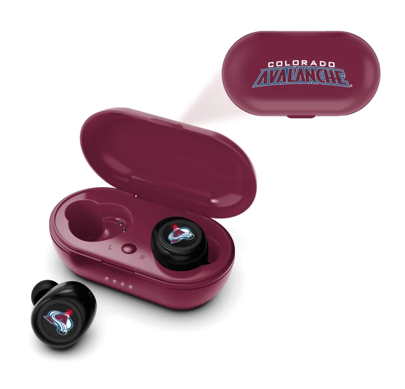 colorado avalanche true wireless earbuds scaled