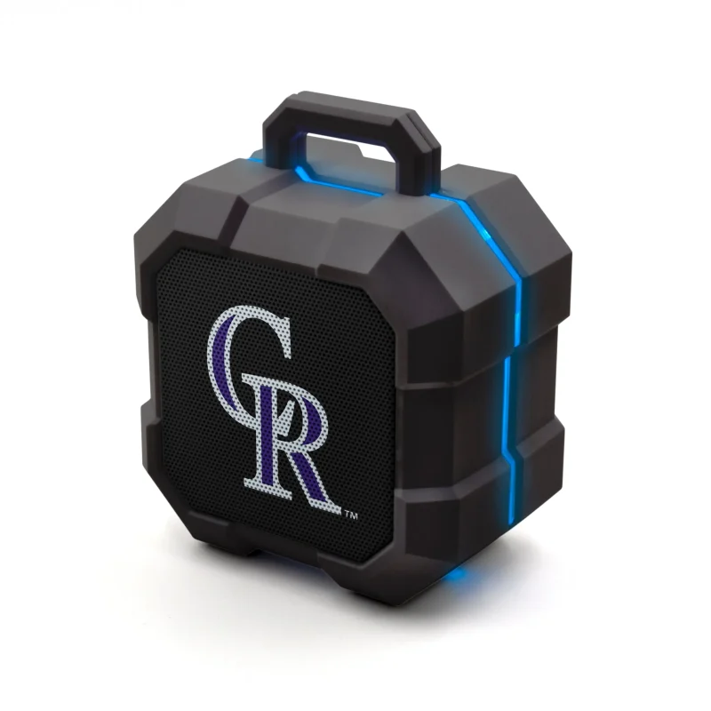 colorado rockies mlb led bluetooth speaker