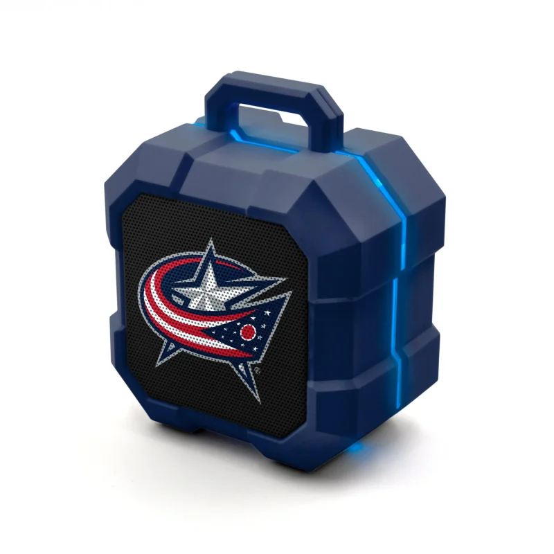 columbus blue jackets led bluetooth speaker