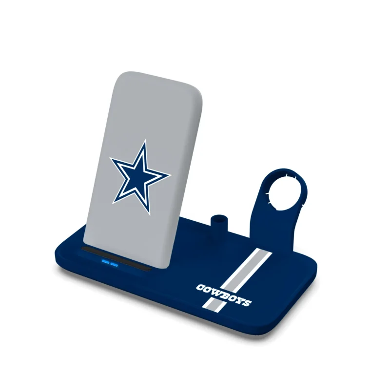 dallas cowboys 4 in 1 wireless charger dock