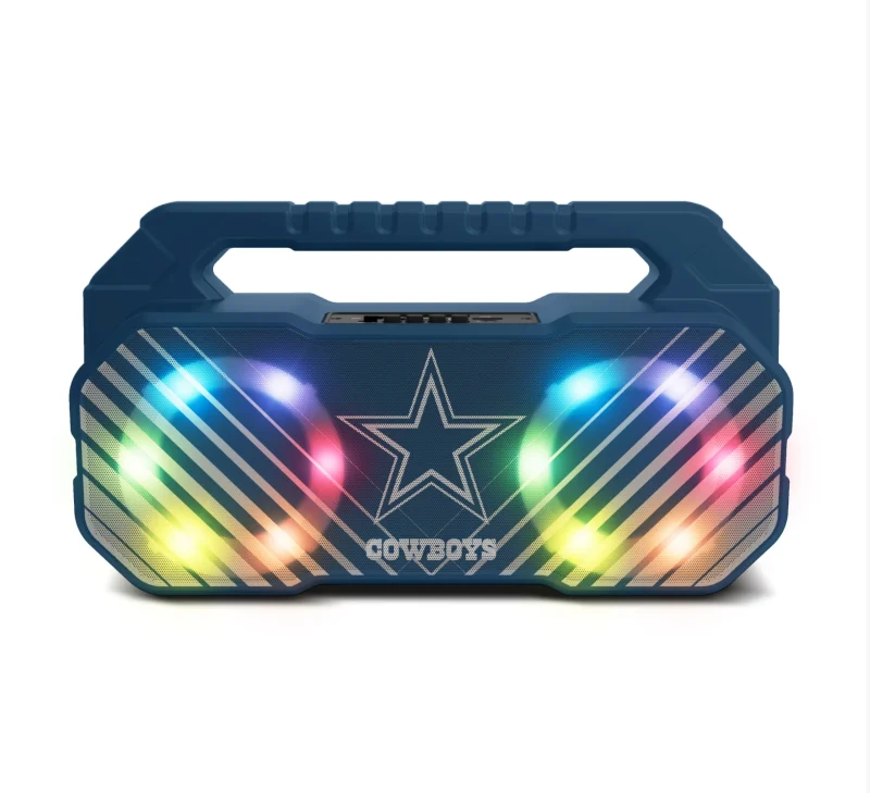 dallas cowboys boombox speaker with fm radio bluetooth