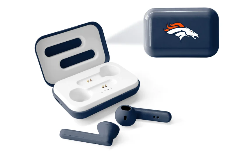 denver broncos true wireless earbuds nfl bluetooth v4 scaled