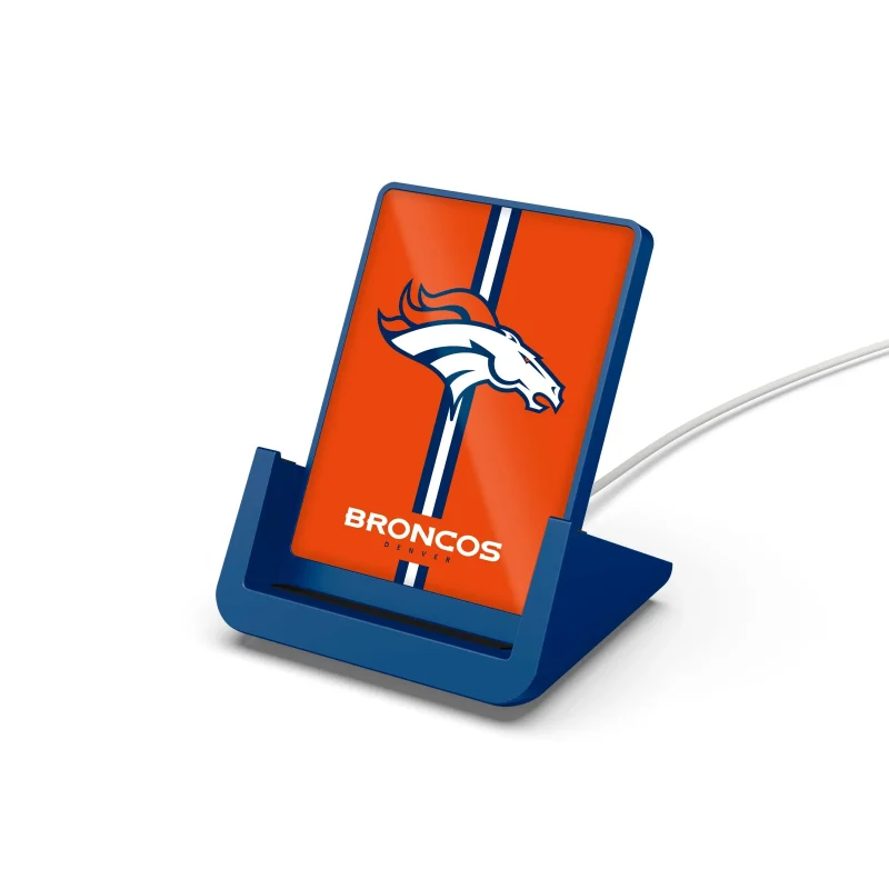 denver broncos wireless phone charger stand