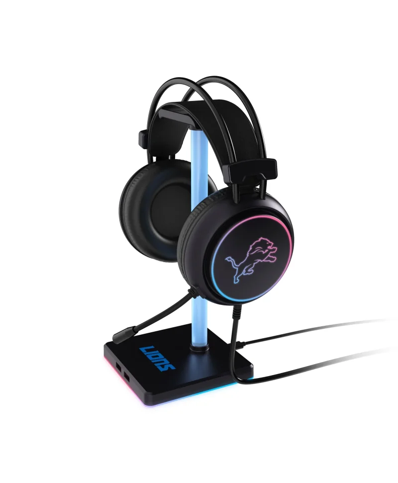 detroit lions nfl led gaming headset stand