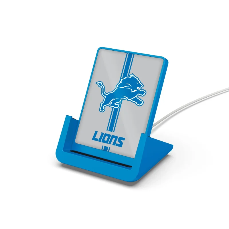 detroit lions nfl wireless charging stand