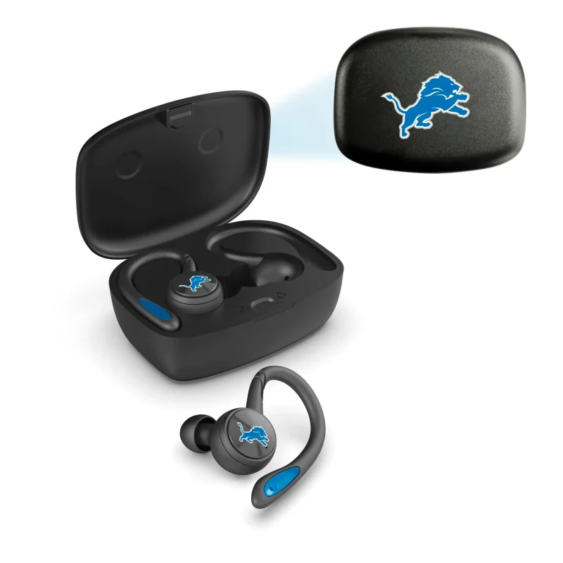 detroit lions true wireless earbuds nfl bluetooth sport