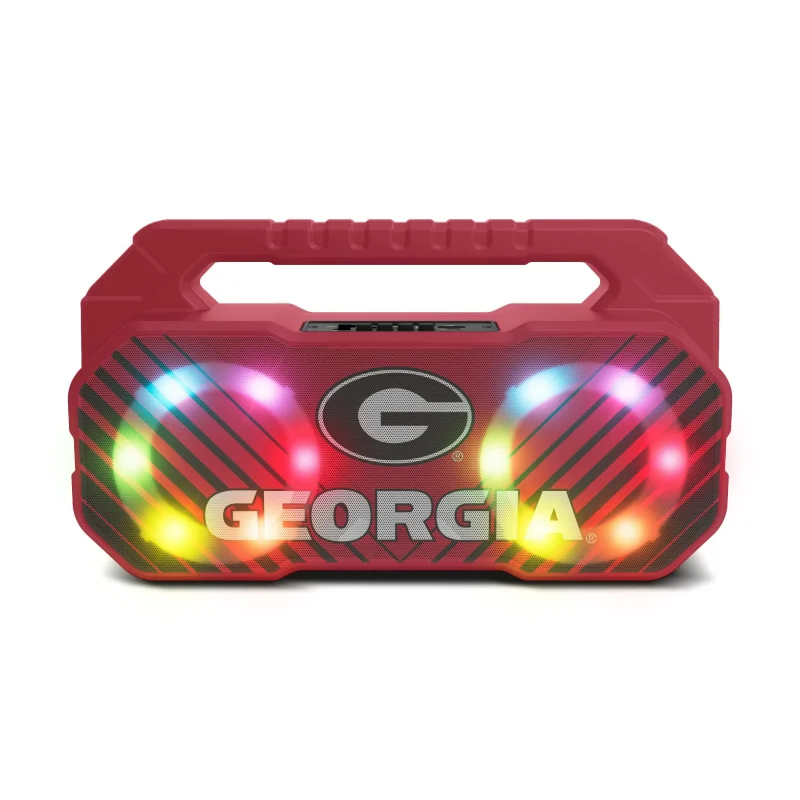 georgia bulldogs bluetooth boombox speaker with fm radio scaled