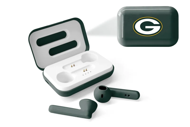 green bay packers true wireless earbuds scaled