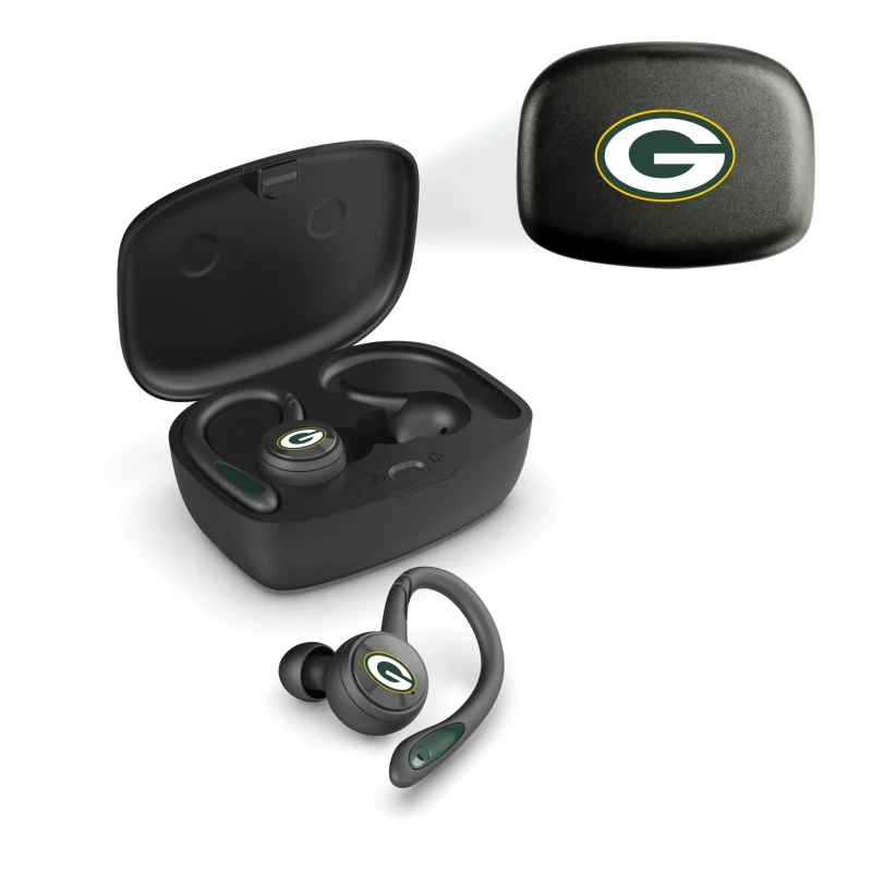 green bay packers true wireless earbuds nfl bluetooth