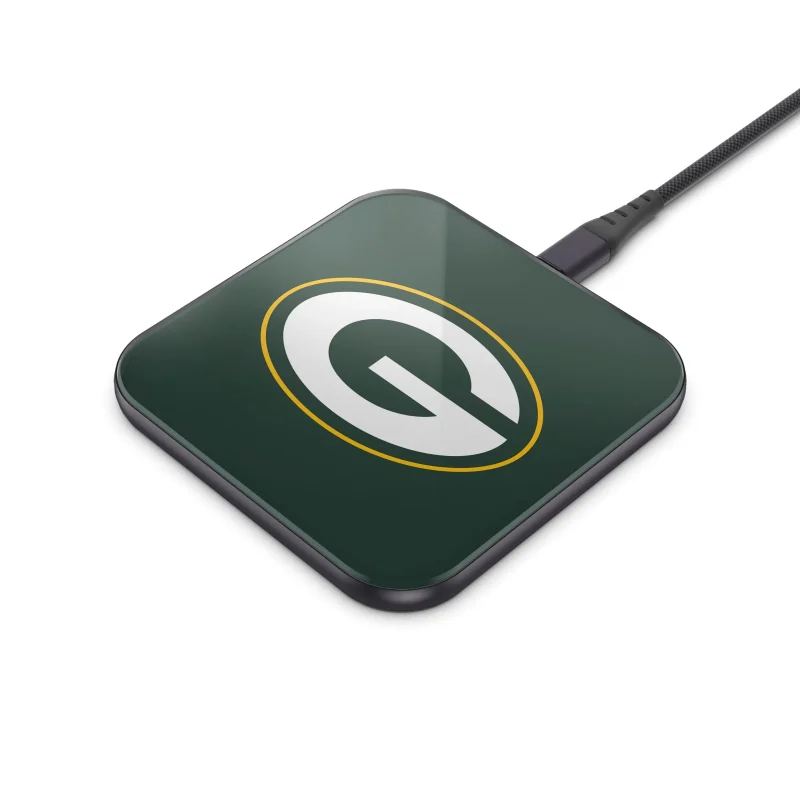 green bay packers wireless charger pad