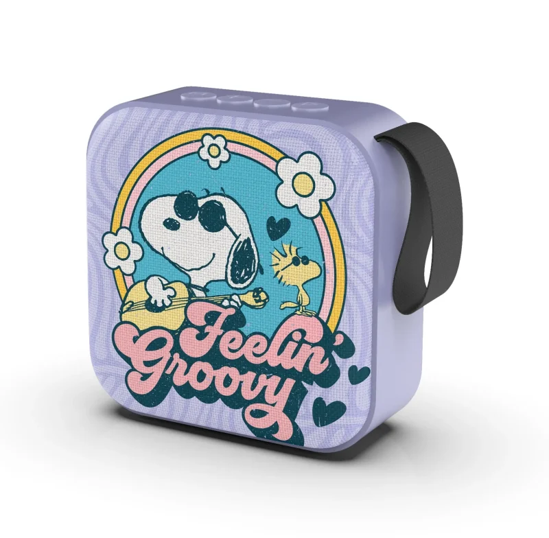 groovy vibes mini bluetooth speaker peanuts edition