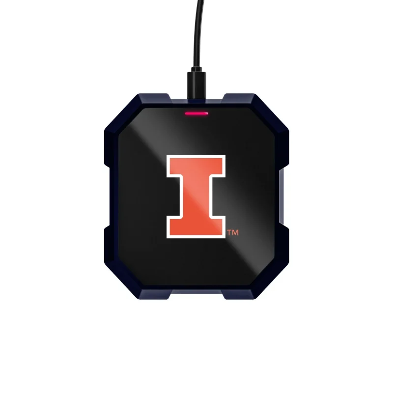 illinois fighting illini wireless charger pad