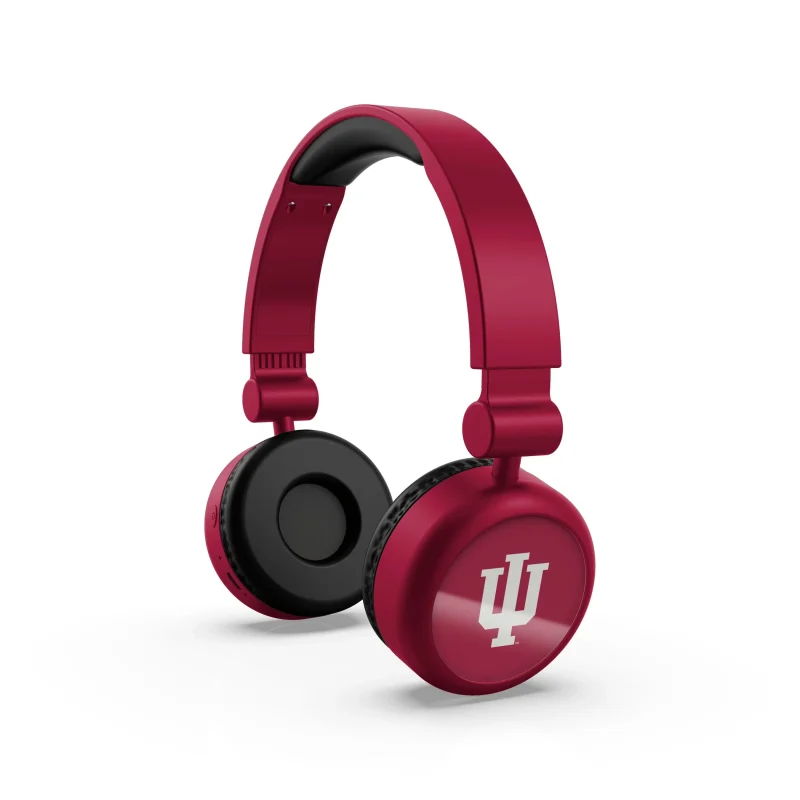 indiana hoosiers wireless on ear headphones lightweight bluetooth scaled