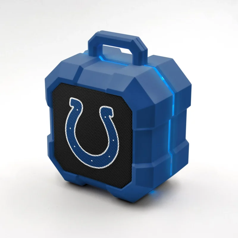 indianapolis colts shockbox led bluetooth speaker