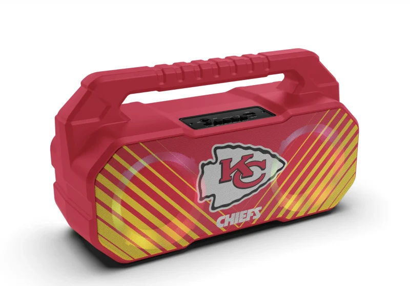 kansas city chiefs bluetooth boombox speaker with fm radio