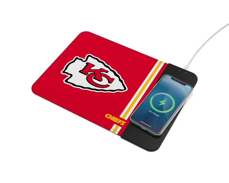 kansas city chiefs nfl wireless charger mouse pad scaled