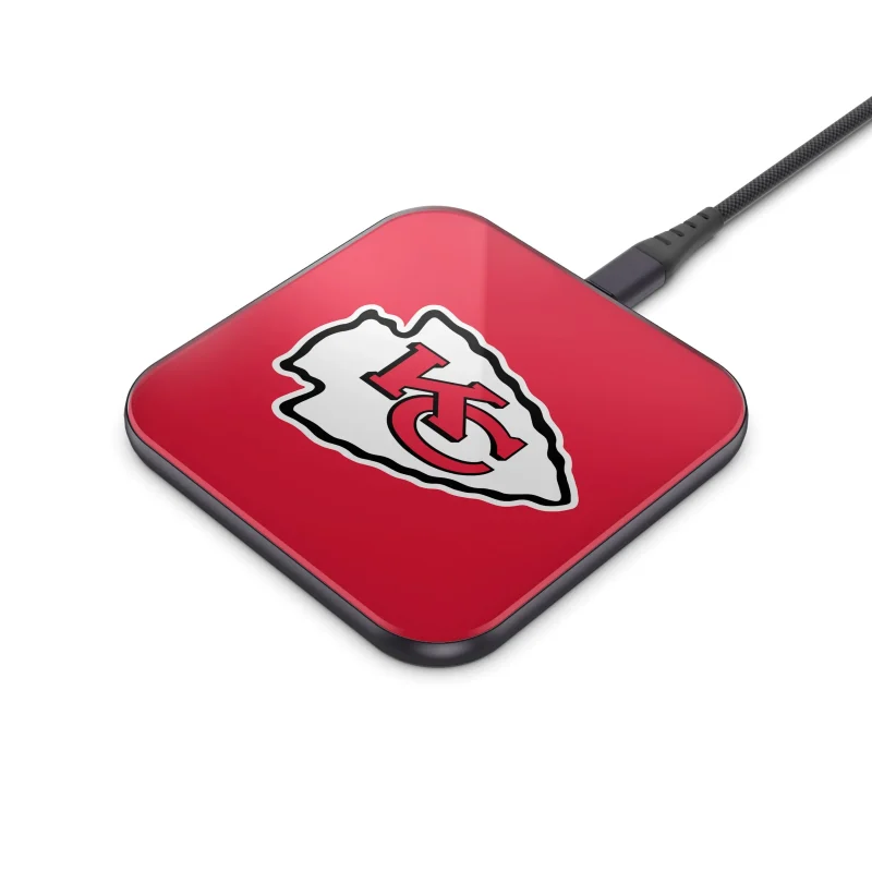 kansas city chiefs nfl wireless charger pad