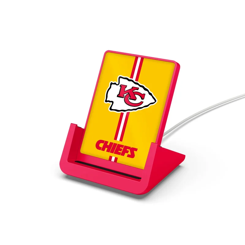 kansas city chiefs nfl wireless charger stand