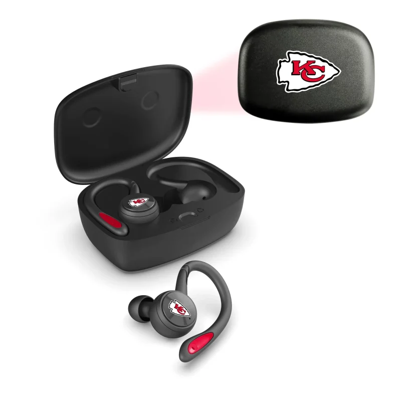 kansas city chiefs true wireless earbuds nfl official bluetooth earbuds