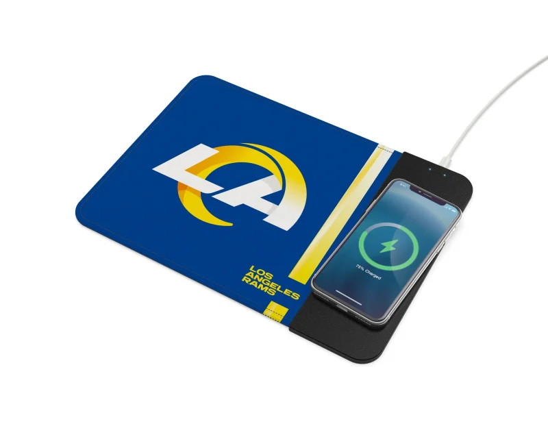 los angeles rams nfl wireless charger mouse pad scaled