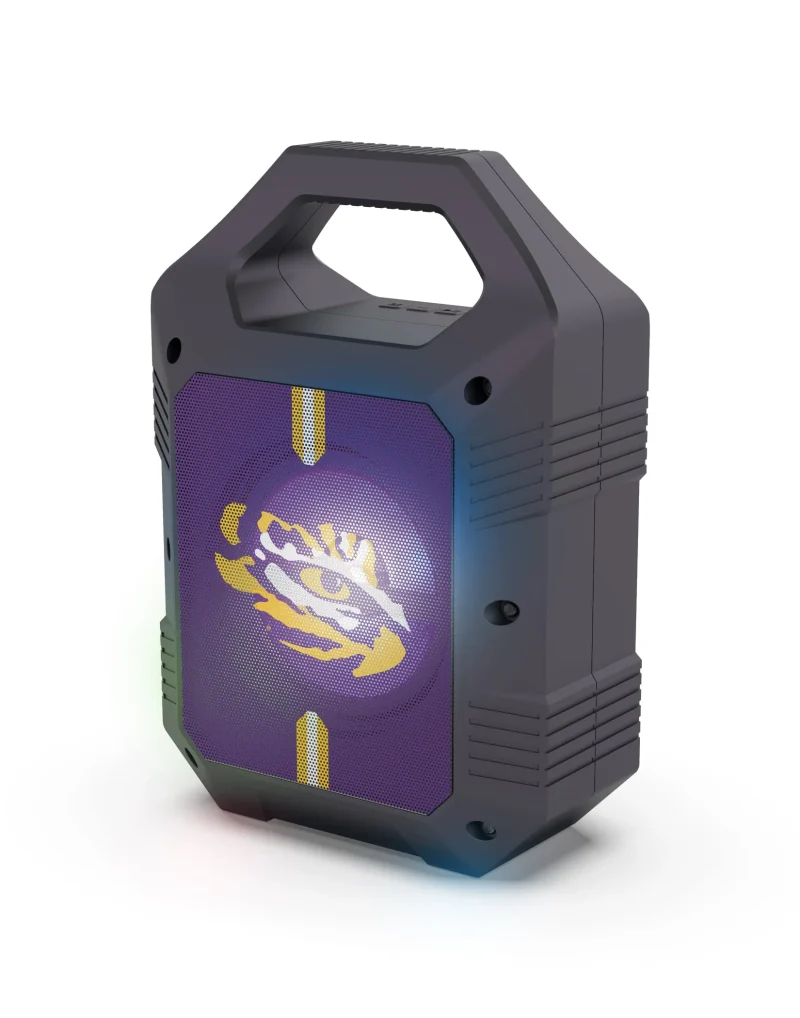 lsu tigers xl bluetooth speaker with led lights